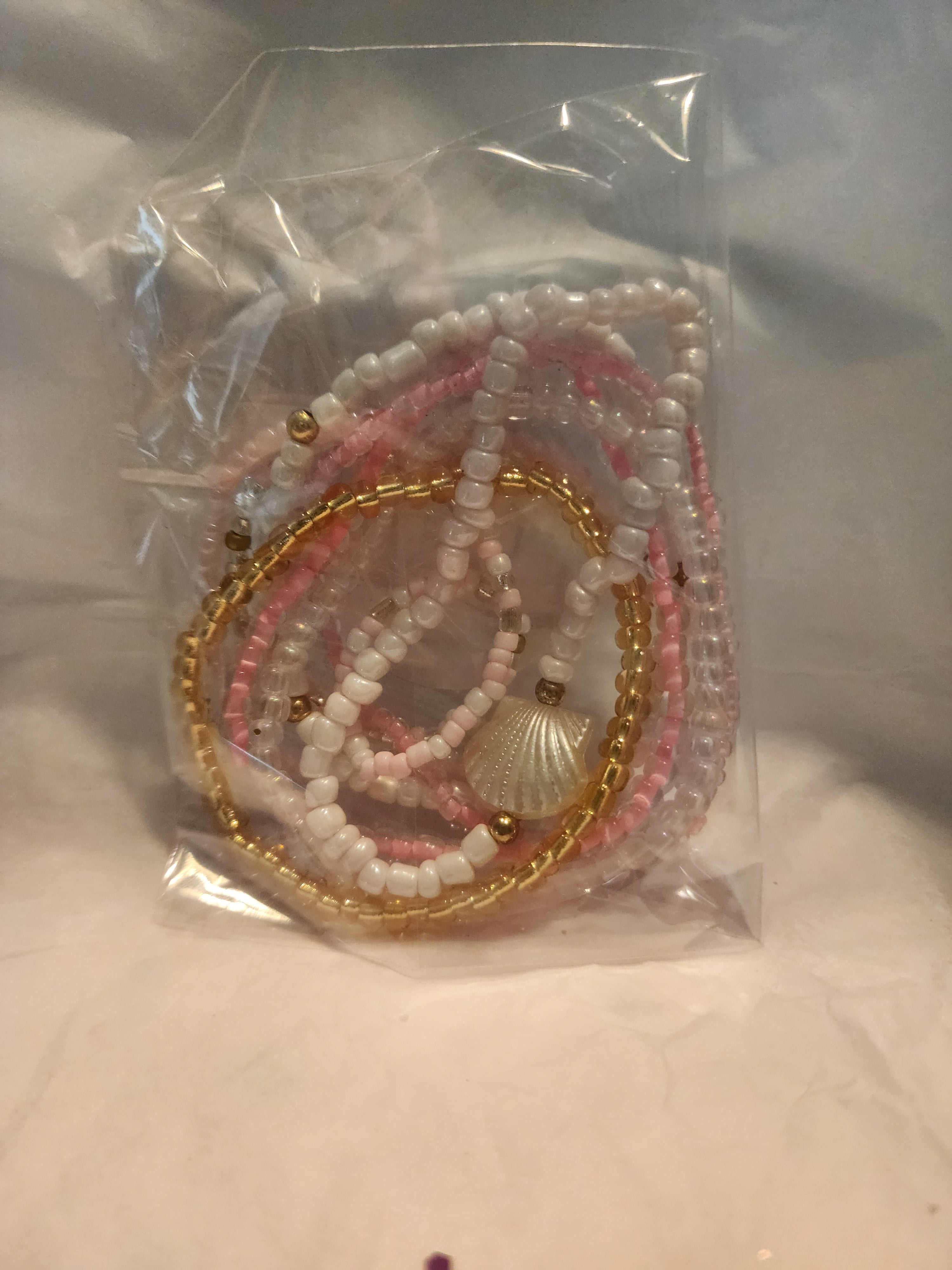 Rice bead stackable fashion bracelet