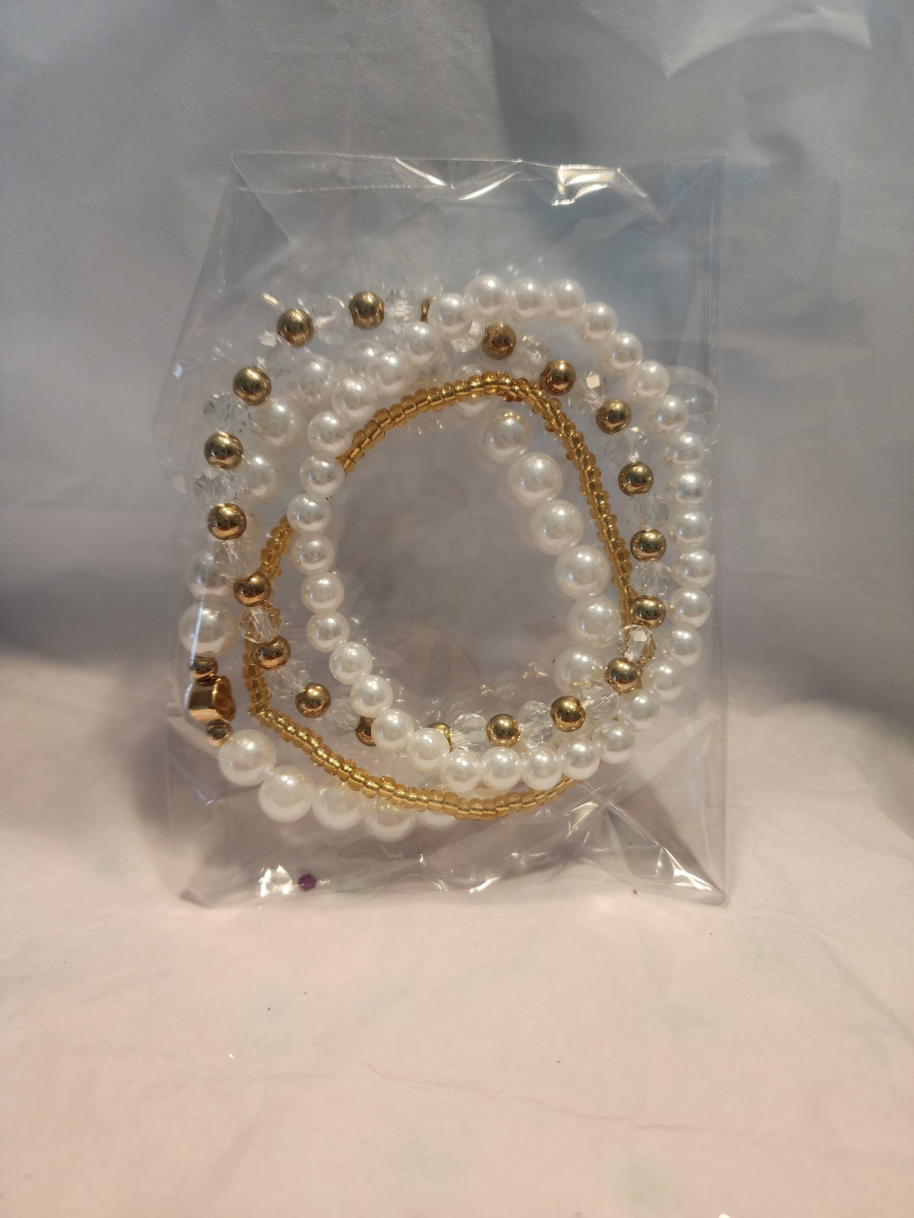 Four stackable fashion bracelet