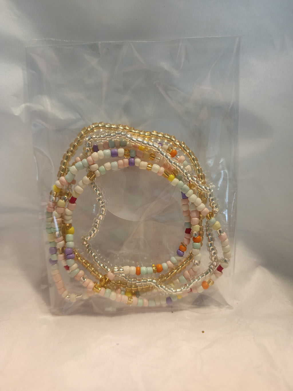Rice bead stackable fashion bracelet