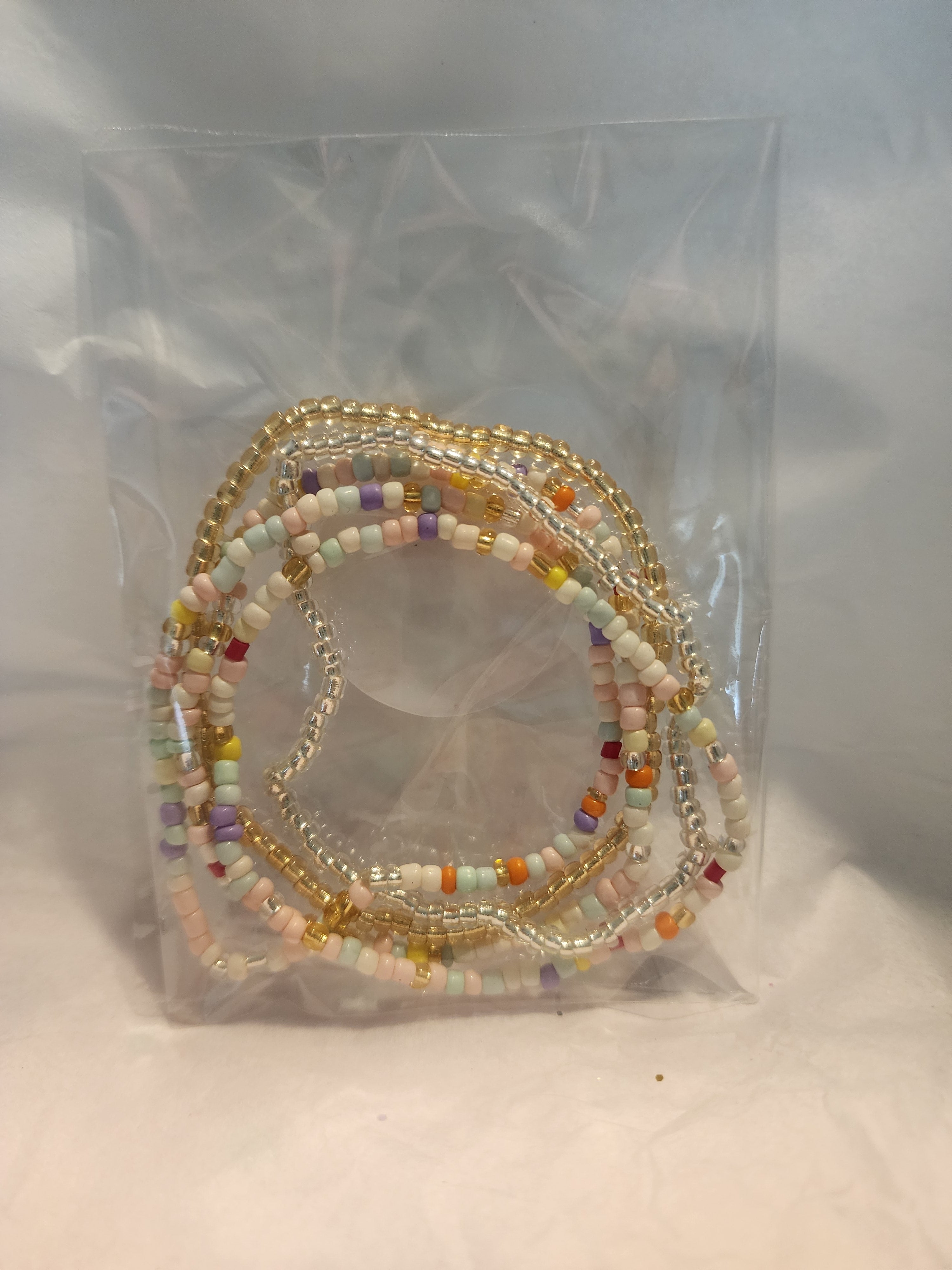 Rice bead stackable fashion bracelet