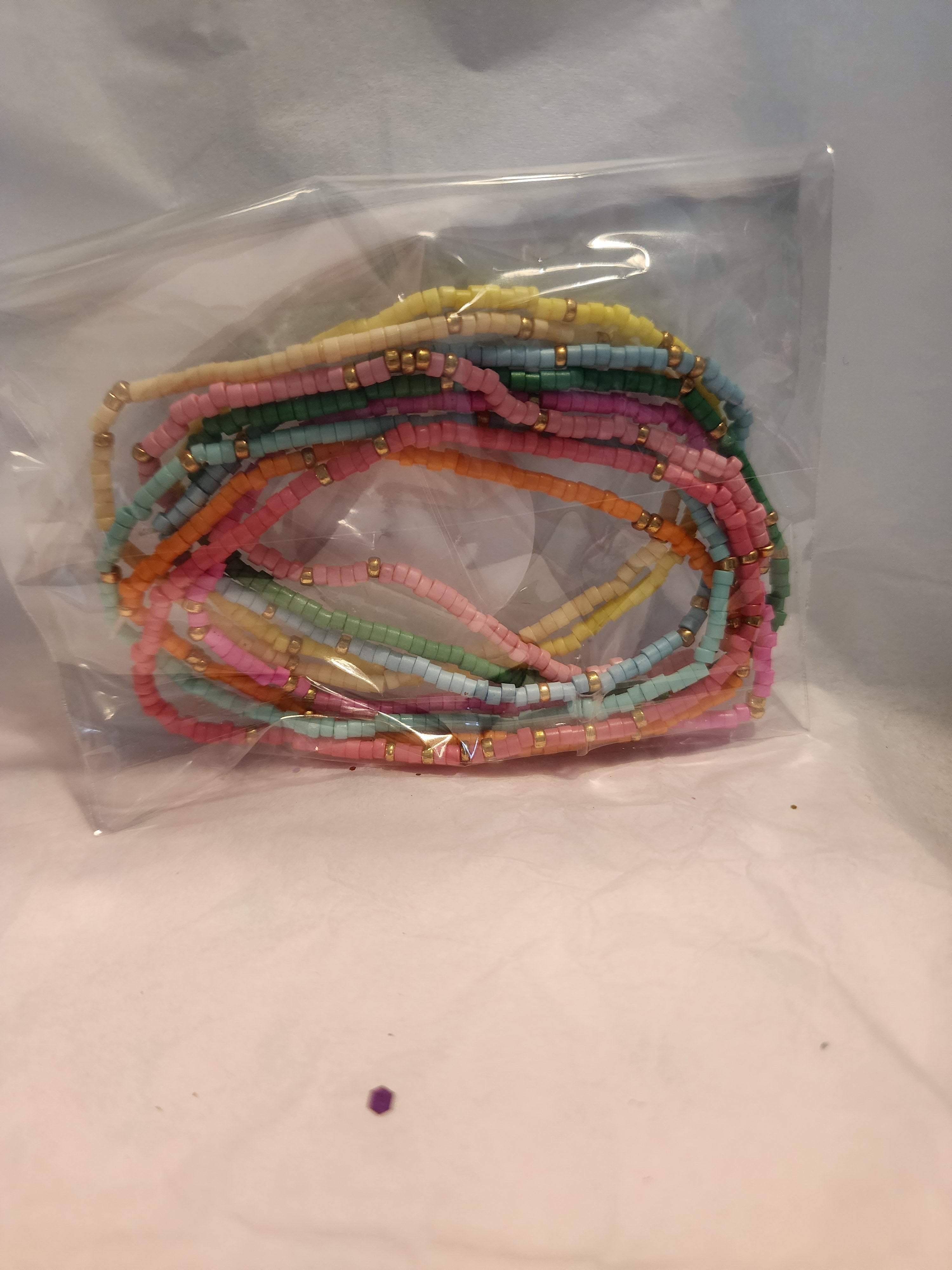 Rice bead stackable fashion bracelets