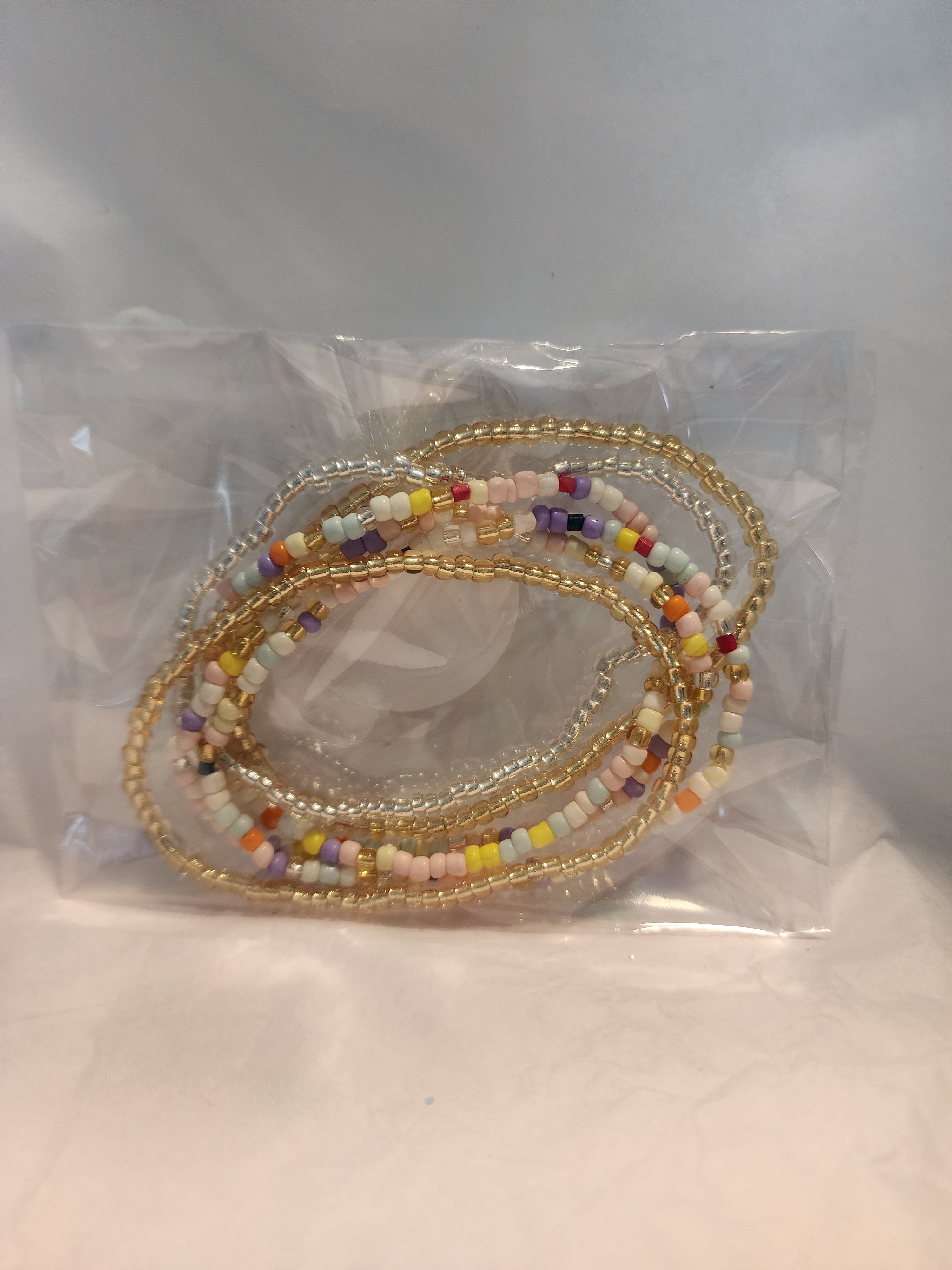 Rice bead stackable fashion bracelet